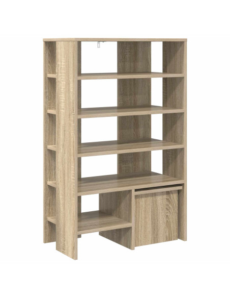 Mobile per scarpe 2 pcs Rovere Sonoma Legno multistrato