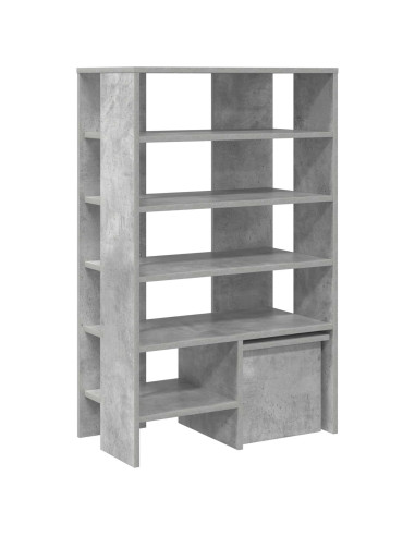 Mobile per scarpe 2 pcs Grigio cemento Legno multistrato
