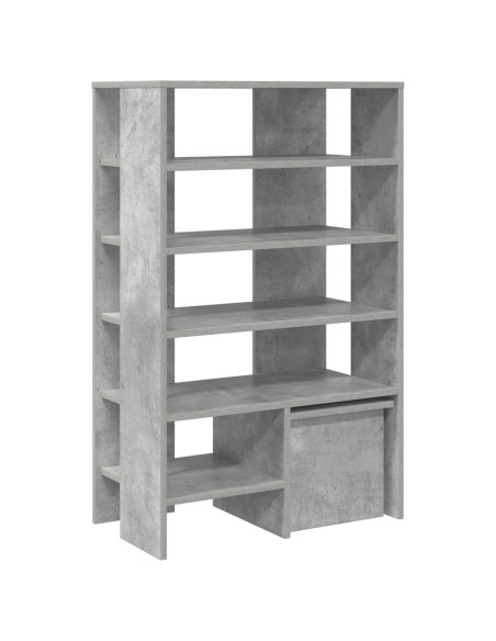 Mobile per scarpe 2 pcs Grigio cemento Legno multistrato