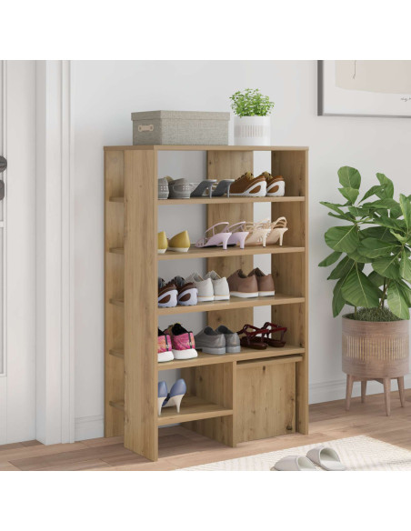 Mobile per scarpe 2 pcs Rovere artigianale Legno multistrato