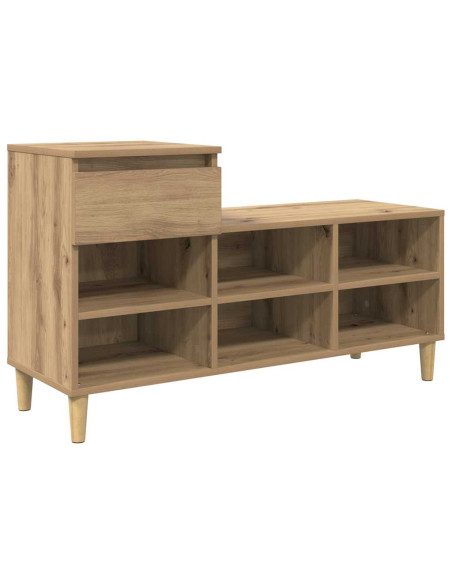 Mobile per scarpe Rovere artigianale 102 x 36 x 60 cm
