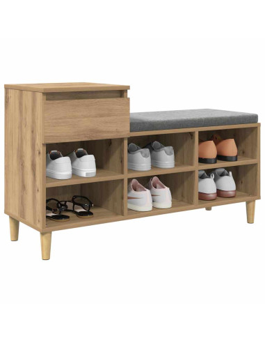 Mobile per scarpe Rovere artigianale 102 x 36 x 60 cm