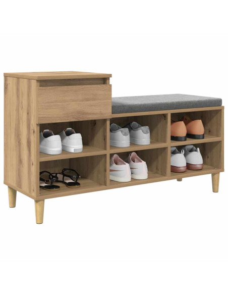 Mobile per scarpe Rovere artigianale 102 x 36 x 60 cm