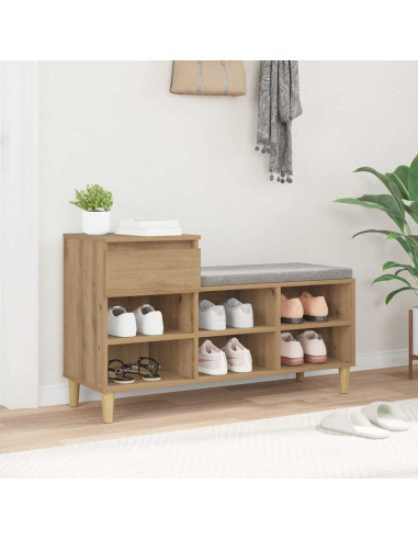 Mobile per scarpe Rovere artigianale 102 x 36 x 60 cm