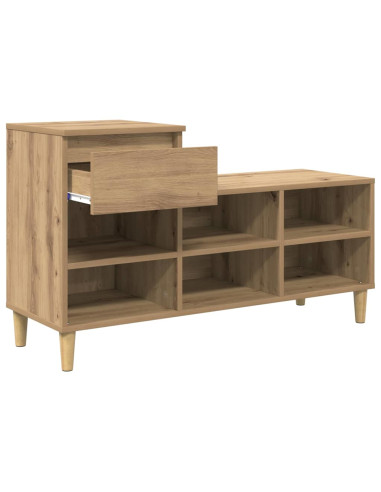 Mobile per scarpe Rovere artigianale 102 x 36 x 60 cm