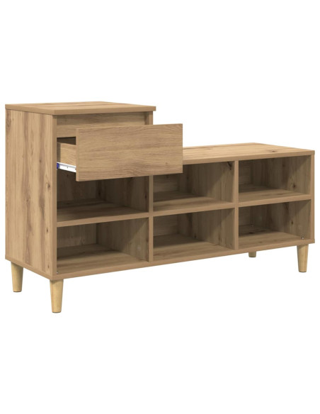 Mobile per scarpe Rovere artigianale 102 x 36 x 60 cm