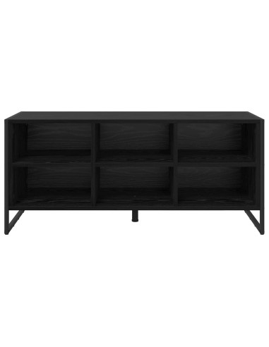 Mobile per scarpe Rovere Nero 60 x 35 x 44 cm Legno multistrato