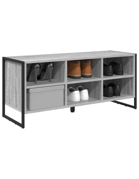 Mobile per scarpe Grigio Sonoma 60 x 35 x 44 cm