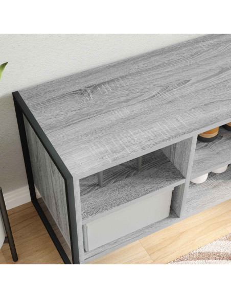 Mobile per scarpe Grigio Sonoma 60 x 35 x 44 cm