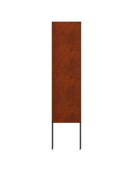 Schermo per privacy in giardino Traforo Ruggine 32 x 140 cm