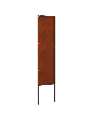 Schermo per privacy in giardino Traforo Ruggine 32 x 140 cm
