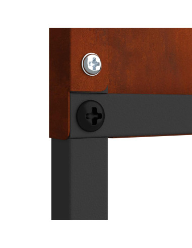 Schermo per privacy in giardino Traforo Ruggine 32 x 140 cm