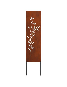 Schermo per privacy in giardino Floreale Ruggine 32 x 140 cm 2