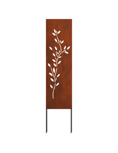 Schermo per privacy in giardino Floreale Ruggine 32 x 140 cm