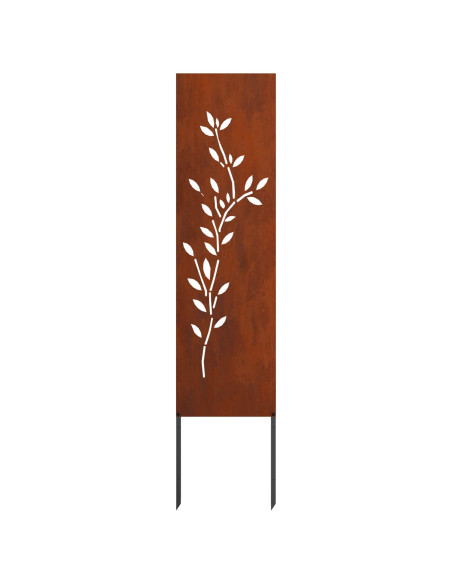 Schermo per privacy in giardino Floreale Ruggine 32 x 140 cm