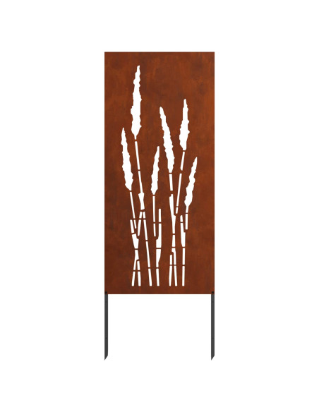 Schermo per privacy in giardino Floreale Ruggine 50 x 140 cm