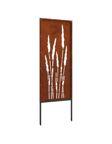 Schermo per privacy in giardino Floreale Ruggine 50 x 140 cm