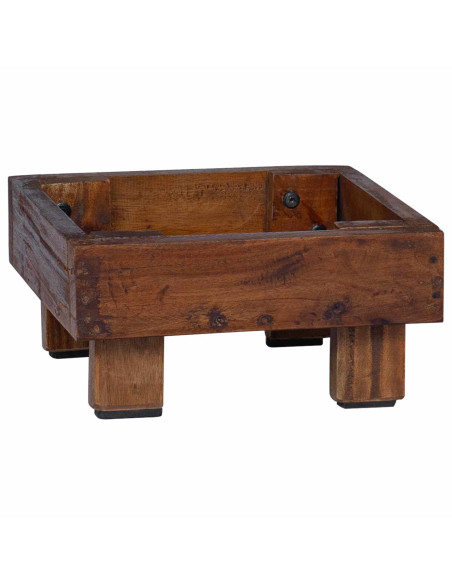 Supporto per piante 3 pcs Marrone Legno di Mogano