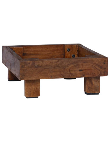 Supporto per piante 3 pcs Marrone Legno di Mogano