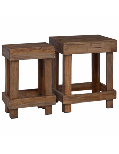 Supporto per piante 2 pcs Marrone 70 x 11 x 27 cm 2