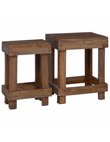 Supporto per piante 2 pcs Marrone 70 x 11 x 27 cm