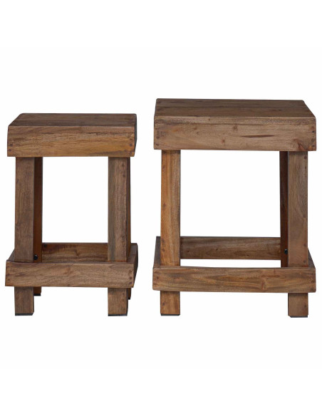 Supporto per piante 2 pcs Marrone 70 x 11 x 27 cm