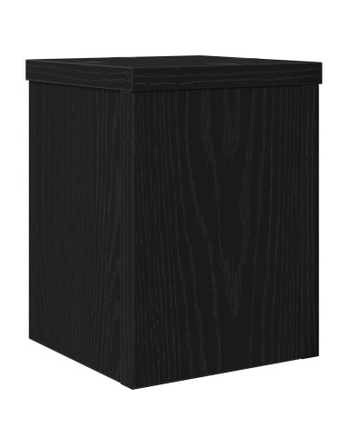Supporto per piante 2 pcs Rovere Nero 15 x 15 x 20 cm
