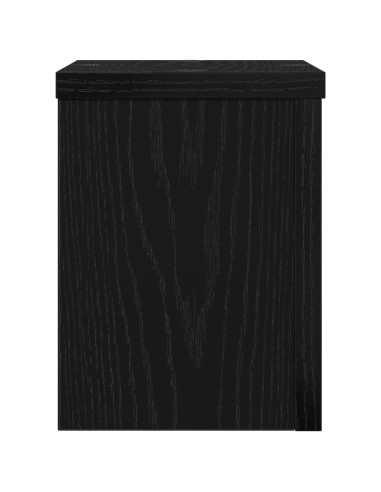 Supporto per piante 2 pcs Rovere Nero 15 x 15 x 20 cm