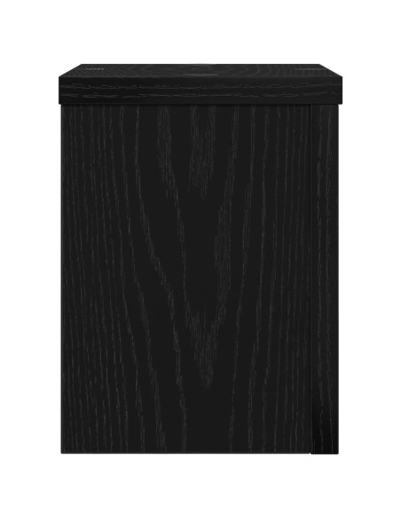 Supporto per piante 2 pcs Rovere Nero 15 x 15 x 20 cm