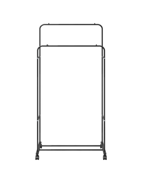 Stendibiancheria Tinta unita Nero 80 x 53 x 156 cm