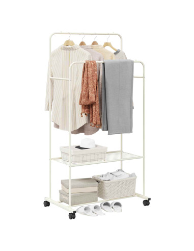 Stendibiancheria con lo scaffale Bianco 80 x 53 x 156 cm