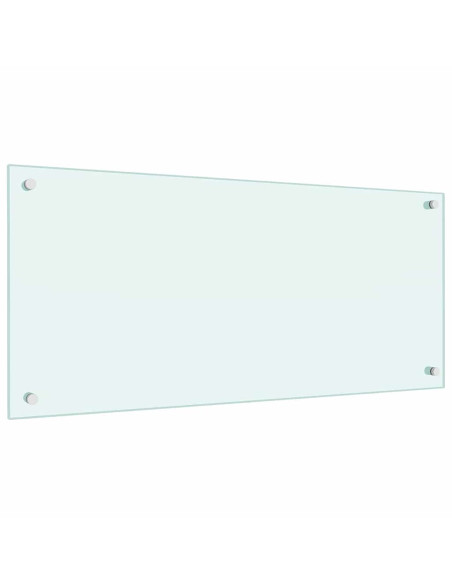 Rivestimento da Cucina 2 pcs Bianco 90 x 40 cm vetro temperato