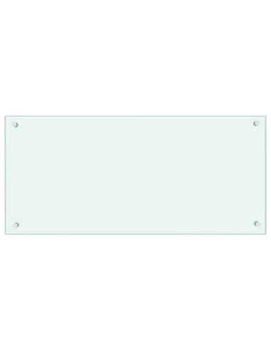 Rivestimento da Cucina 2 pcs Bianco 90 x 40 cm vetro temperato