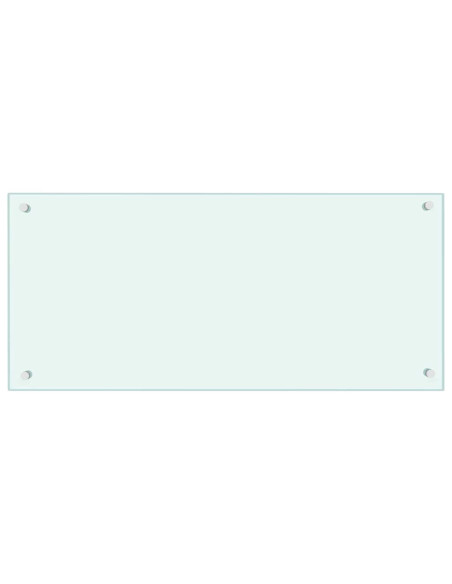 Rivestimento da Cucina 2 pcs Bianco 90 x 40 cm vetro temperato