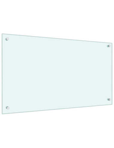 Rivestimento da Cucina 2 pcs Bianco 90 x 50 cm vetro temperato
