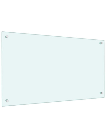 Rivestimento da Cucina 2 pcs Bianco 90 x 50 cm vetro temperato