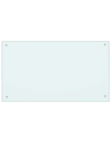 Rivestimento da Cucina 2 pcs Bianco 90 x 50 cm vetro temperato