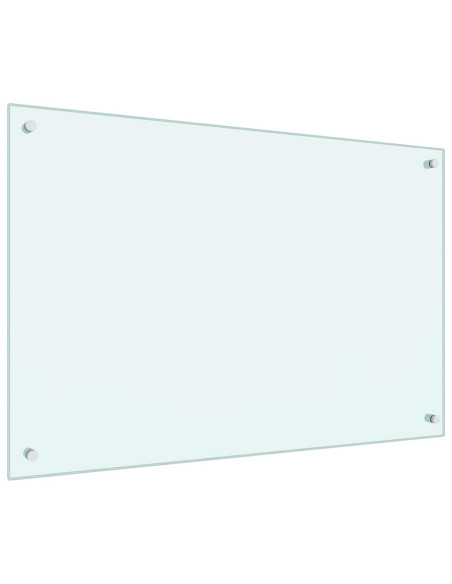 Rivestimento da Cucina 2 pcs Bianco 90 x 60 cm vetro temperato
