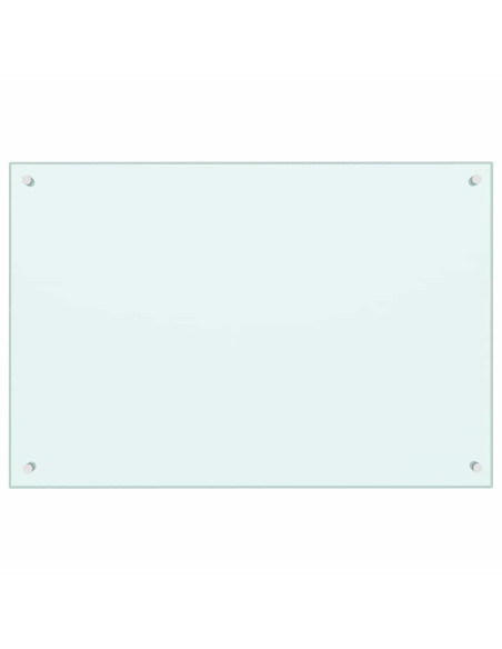 Rivestimento da Cucina 2 pcs Bianco 90 x 60 cm vetro temperato