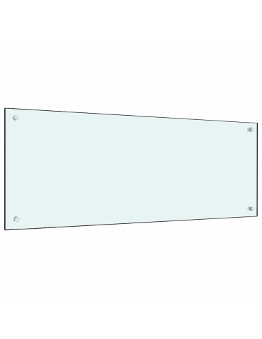 Rivestimento da Cucina 2 pcs Bianco 100 x 40 cm vetro temperato