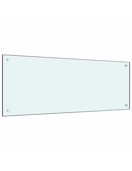 Rivestimento da Cucina 2 pcs Bianco 100 x 40 cm vetro temperato