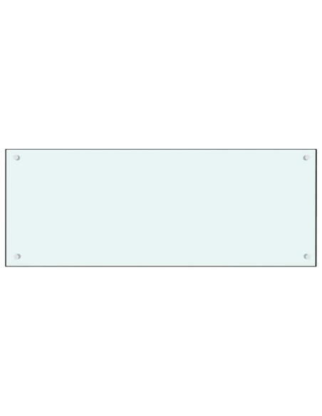 Rivestimento da Cucina 2 pcs Bianco 100 x 40 cm vetro temperato