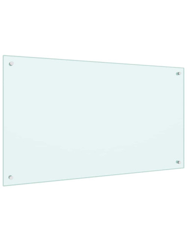 Rivestimento da Cucina 2 pcs Bianco 100 x 60 cm vetro temperato