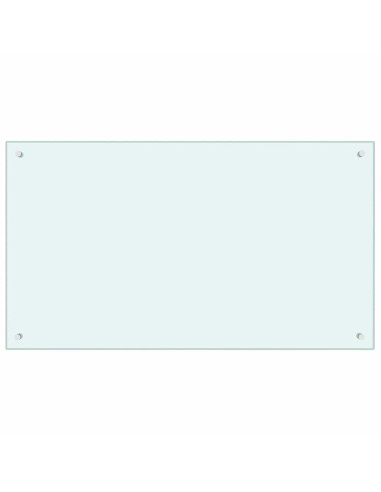 Rivestimento da Cucina 2 pcs Bianco 100 x 60 cm vetro temperato