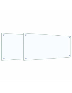 Rivestimento da Cucina 2 pcs Trasparente 90 x 40 cm 2