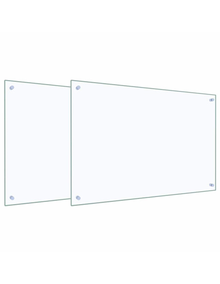 Rivestimento da Cucina 2 pcs Trasparente 90 x 60 cm