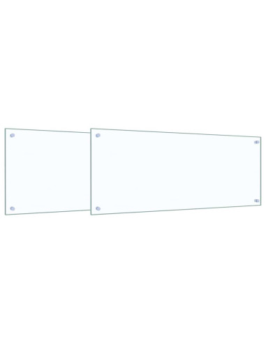 Rivestimento da Cucina 2 pcs Trasparente 100 x 40 cm