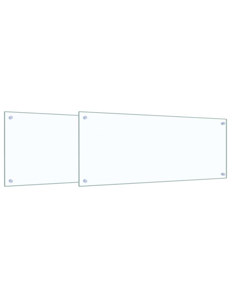 Rivestimento da Cucina 2 pcs Trasparente 100 x 40 cm