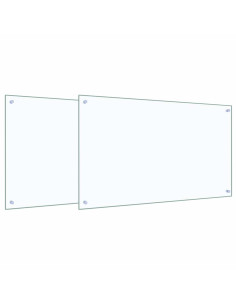 Rivestimento da Cucina 2 pcs Trasparente 100 x 60 cm 2