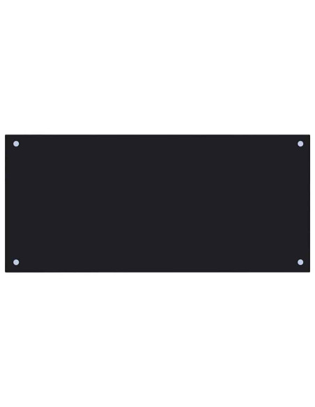 Rivestimento da Cucina 2 pcs Nero 90 x 40 cm vetro temperato